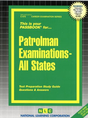 Patrolman Examinations - All States - ebook